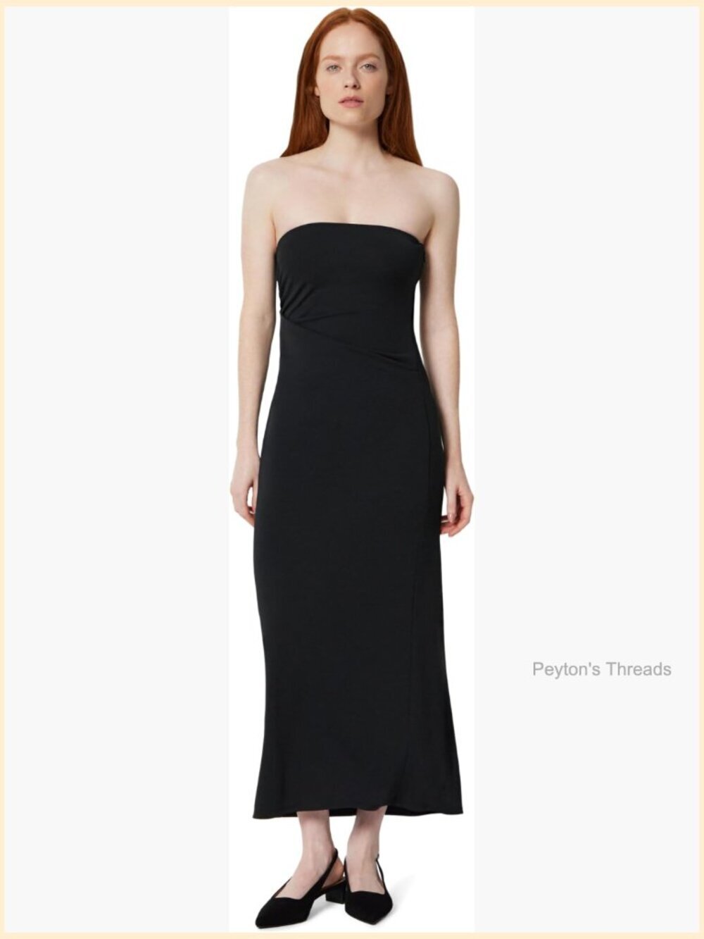 Slim-Fit Matte Jersey Strapless Maxi Dress